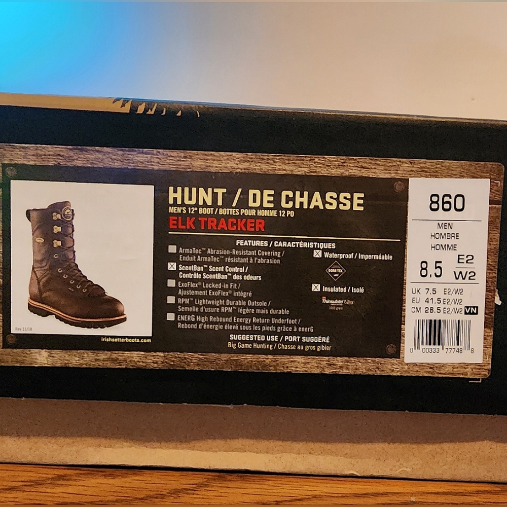 RED WING/IRISH SETTER Elk Tracker 1000g boots